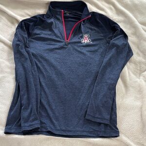 Men’s Champion Arizona Navy Quarter-Zip Pullover 
Large, never worn